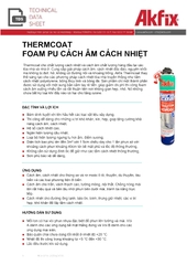 Keo bọt xốp PU foam cách âm, cách nhiệt, chống nóng Akfix Thermcoat