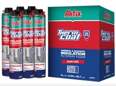 Keo bọt xốp PU foam cách âm, cách nhiệt, chống nóng Akfix Thermcoat