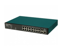 Thiết bị chuyển mạch 16 ports 10/100/1000Mbps + 2 SFP Slots