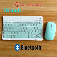 Bàn phím, chuột bluetooth nhỏ gọn dùng pin sạc dành cho ĐT, MTB - PC43