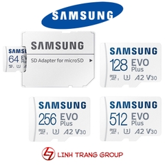 Thẻ nhớ Micro SDXC Samsung EVO Plus 512 GB 256GB 128GB 64GB - bảo hành 12 tháng