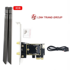 Adapter PCI-E gắn card wifi + bluetooth cho máy tính để bàn - PK129