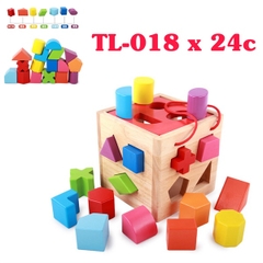 Hộp học các hình khối gỗ cho bé TL-018