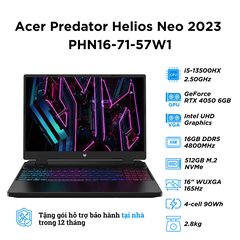 [New 100%] Acer Predator Helios Neo 16 2023 PHN16-71-57W1 (i5-13500HX | RAM 16GB | SSD 512GB | RTX 4050 6GB | 16 inch WUXGA 165Hz)