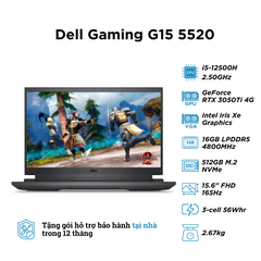 Dell Gaming G15 5520 (i5-12500H | RAM 16GB | SSD 512GB | NVIDIA RTX 3050Ti 4GB | 15.6 inch FHD 165Hz)