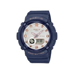 ĐỒNG HỒ NỮ CASIO BABY-G BGA-280BA-2A XANH NAVY VÀNG HỒNG 2023