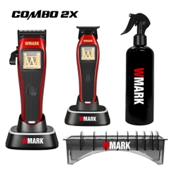 Combo 2X WMARK | Tông đơ pin từ tính NG-X1 + Tông đơ viền từ tính NG-XT1