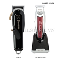 COMBO 2K USA l Tông cắt SENIOR +Tông viền DETAILER PRO LI