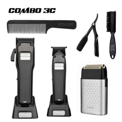 Combo 3C WMARK | Tông đơ cắt NG-2053 + Tông đơ viền NG-2054 + Máy Cạo khô NG-998