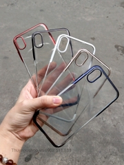 Ốp cứng trong suốt viền xi hiệu Baseus Iphone XR