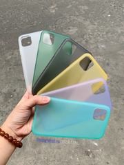 Ốp cao su non - siêu dẻo - siêu mềm màu trong nhám Iphone 11 - iphone 11 pro - iphone 11 pro max