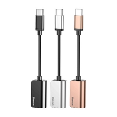 Cáp chuyển đổi USB-C ra USB-C + Audio 3.5mm Baseus L40