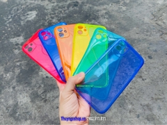 Ốp lưng silicon màu trong phản quang Iphone 11 - 11 Pro - 11 Pro Max - Xs Max - XR - X/Xs - 7plus/8plus  - 7/8