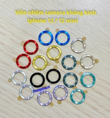 Dán kim loại chống trầy viền camera Iphone 12