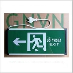 Đèn Exit GNVN chỉ trái 1 mặt HW-128LED