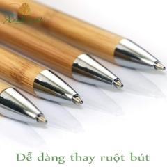 Combo 4 Bút Bi Tre- Bút Bi Thay Ruột (Ball Point Pen)