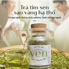 trà tâm sen giúp ngủ ngon