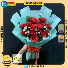 Bó hoa tươi FL04 hoa hồng đỏ