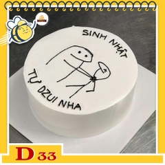 Mẫu bánh kem đẹp D33 tự dzui nha troll bạn thân