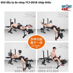 Ghế đẩy tạ đa năng YCJ-001B nhập khẩu có thể gấp gọn