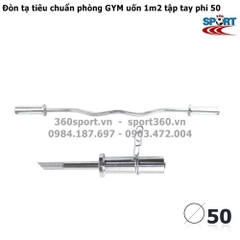 Đòn tạ uốn 1m2 tập tay phi 50 phòng GYM