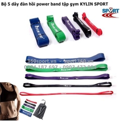 Bộ 5 dây kháng lực power band tập gym