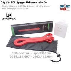 Dây tập gym power band U-Powex màu đỏ