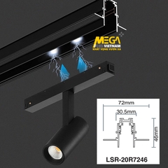 Thanh ray nam châm âm trần LSR-20R7246 cao cấp