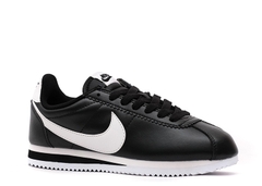 Cortez Leather 'Black White'