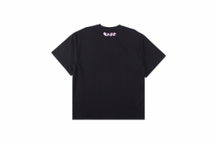 BAPE Ape Head Cherry Blossom LOGO Short Sleeve T-Shirt Black