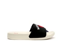 Dép MLB New Mound Heart LA 'White Black'