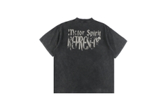 Represent Distressed Wash Letter Short Sleeve