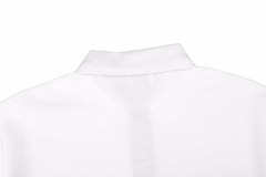 BBR 23ss Small Embroidered Polo Short Sleeves on Chest White