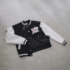 HTAG JACKET VARSITY - ROBOT BLACK WHITE