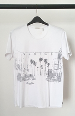 Men's white L.A. number T-shirt