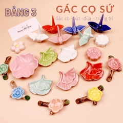 Gác cọ sứ nhiều hình -Bảng 3