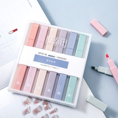 Set bút highlight Cream color thân vuông 6 cây