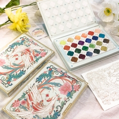 Màu Nước Dạng Nén Phi Lạc Điểu