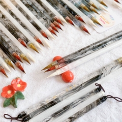 Cọ Vẽ Bút Lông Thư Pháp Cán Trong Vân Khói Dương Hào /Lang Hào / Hồng Mao