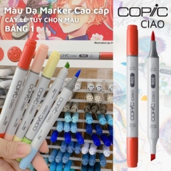 Bút Màu Dạ Marker Copic Ciao Đầu Mềm cây lẻ tùy chọn màu