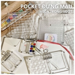 Hộp Pocket Đựng Màu Mica Trong Suốt
