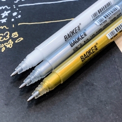 Bút Gel Trắng - Bút nhũ Highlight Baoke - Combo 3 màu