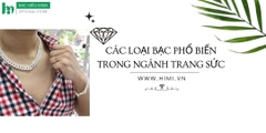 Các loại bạc phổ biến nhất được ưa chuộng hiện nay