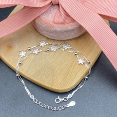 Lắc Tay Bạc Bông Tuyết BẠC HIỂU MINH LTU655