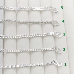 Dây Chuyền Vòng Cổ Bé Trai Bạc Ta Không Xi Mạ Bạc Hiểu Minh DTE083