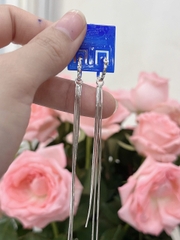 Hoa Tai Khuyên Tai Nữ Bạc 925 Dáng dài BẠC HIỂU MINH HTTH009