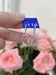 Hoa Tai Khuyên Tai Nữ Bạc 925 Dáng dài BẠC HIỂU MINH HTTH003