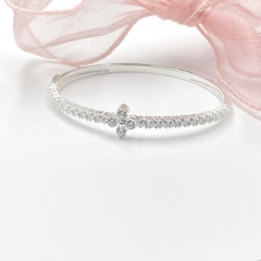 Lắc Tay Bạc 925 Mix Đá Nhân Tạo Cao Cấp Sáng Bền Đẹp BẠC HIỂU MINH LTU665