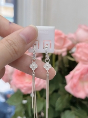 Hoa Tai Khuyên Tai Nữ Bạc 925 Dáng dài BẠC HIỂU MINH HTTH008