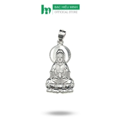 Mặt Dây Chuyền Bạc S Hình Phật Bà Quan Thế Âm Bồ Tát Chính Hãng Bạc Hiểu Minh MDN467